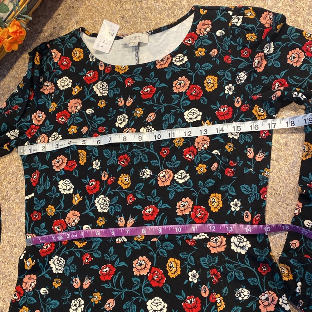 NWT Loft Outlet Floral Dress Small - Picture 5 of 12